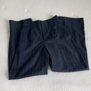 H&M Women's Navy Pinstripe Pants